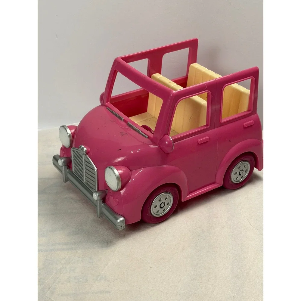 Li'l Woodzeez Pink Happy Camper Car Toy Vehicle by Battat Honeysuckle Hollow